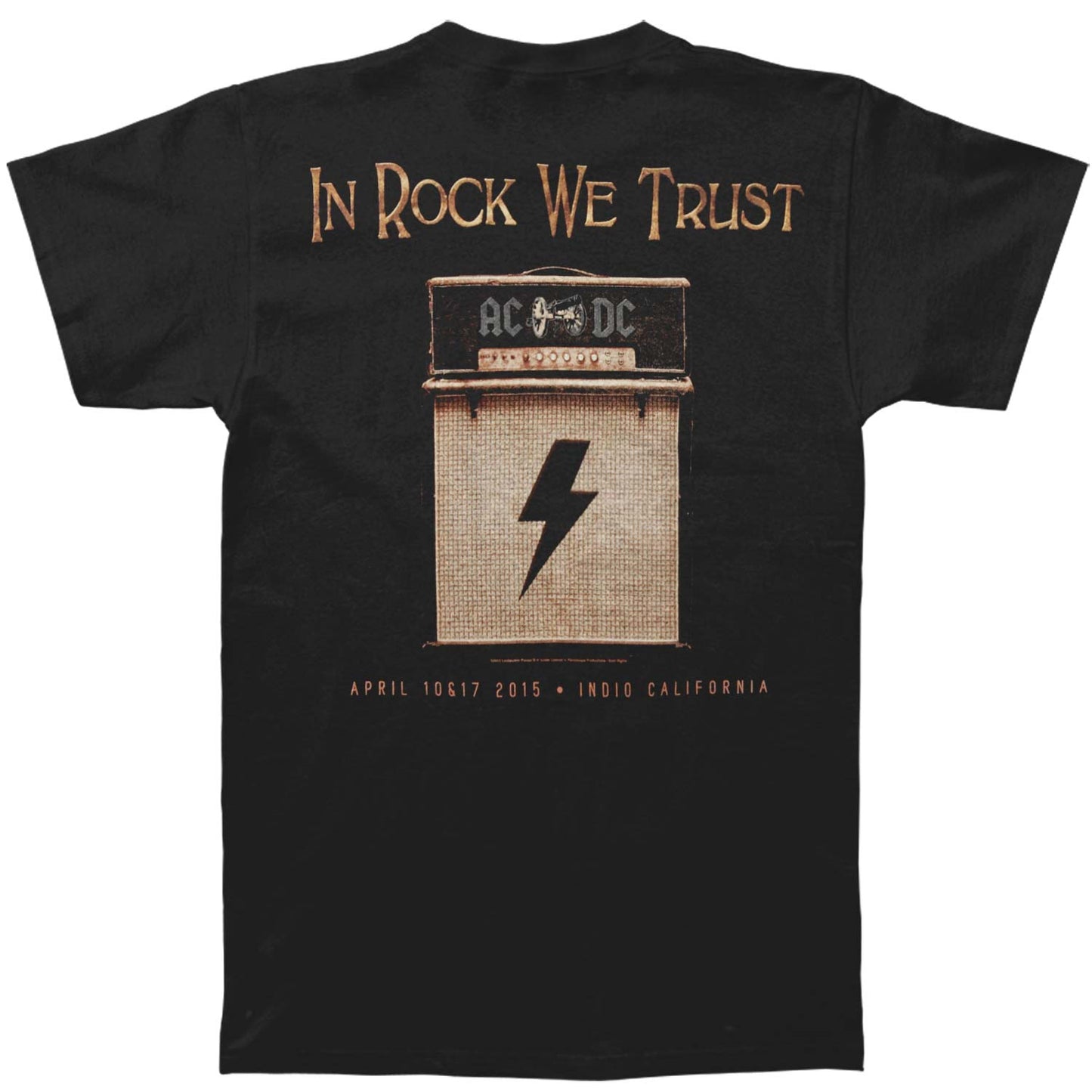 AC/DC Coachella Or Bust Tee T-shirt Back