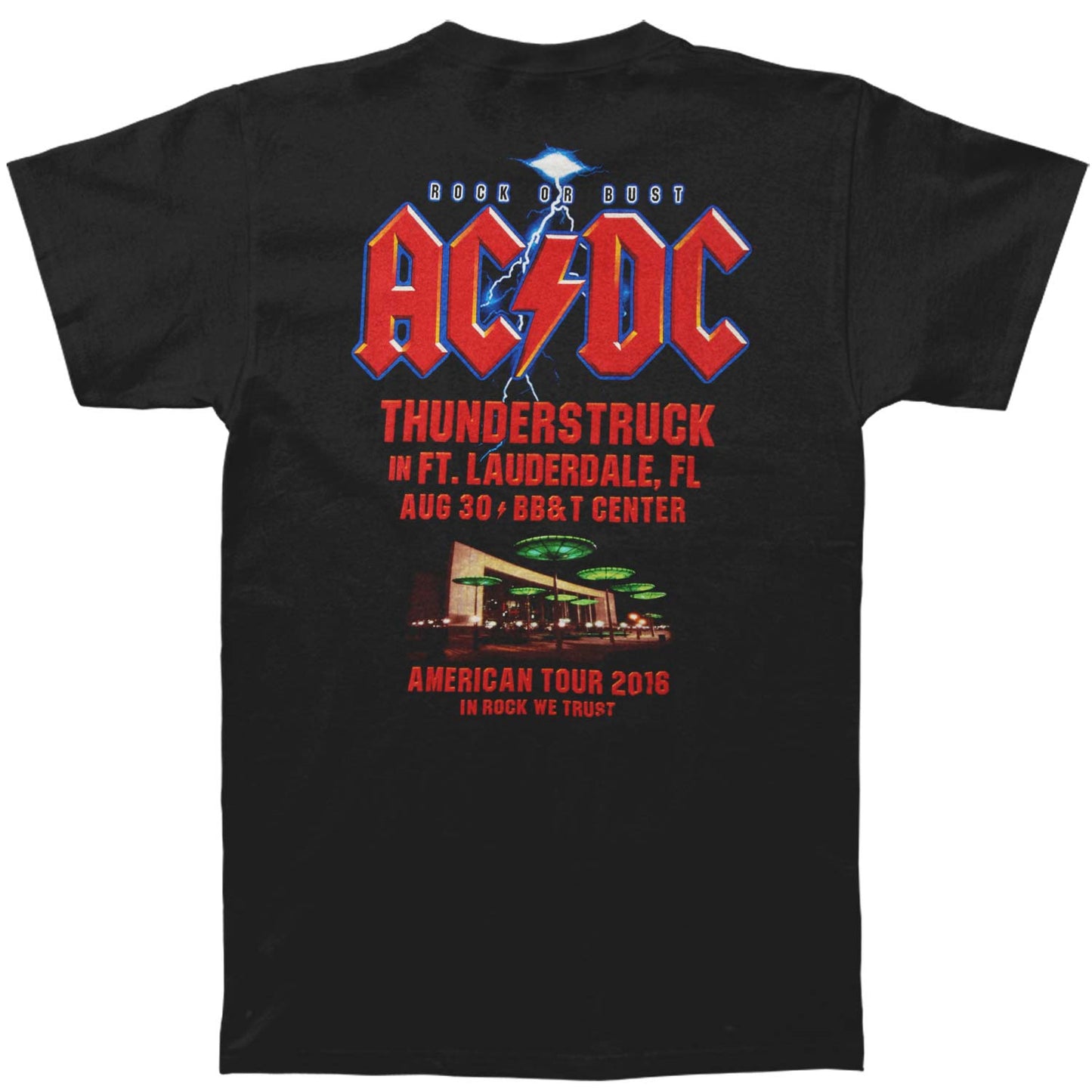 AC/DC Thunderstruck Ft. Lauderdale Event 2016 T-shirt Back