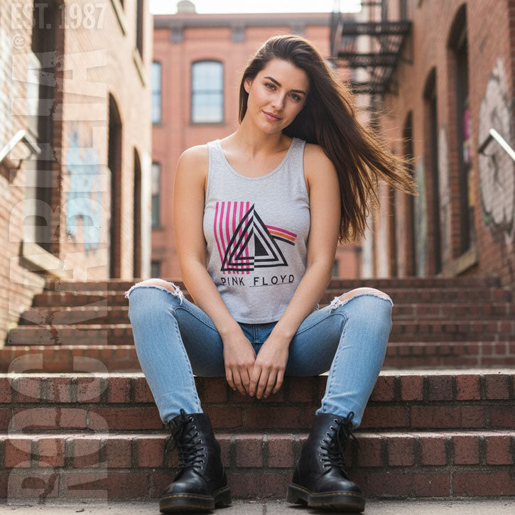 Pink Floyd Prism In Prism In Prism Womens Tank Alt 2
