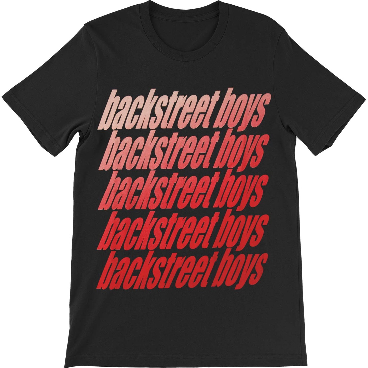Backstreet Boys Vintage Repeat Slim Fit T-shirt Front