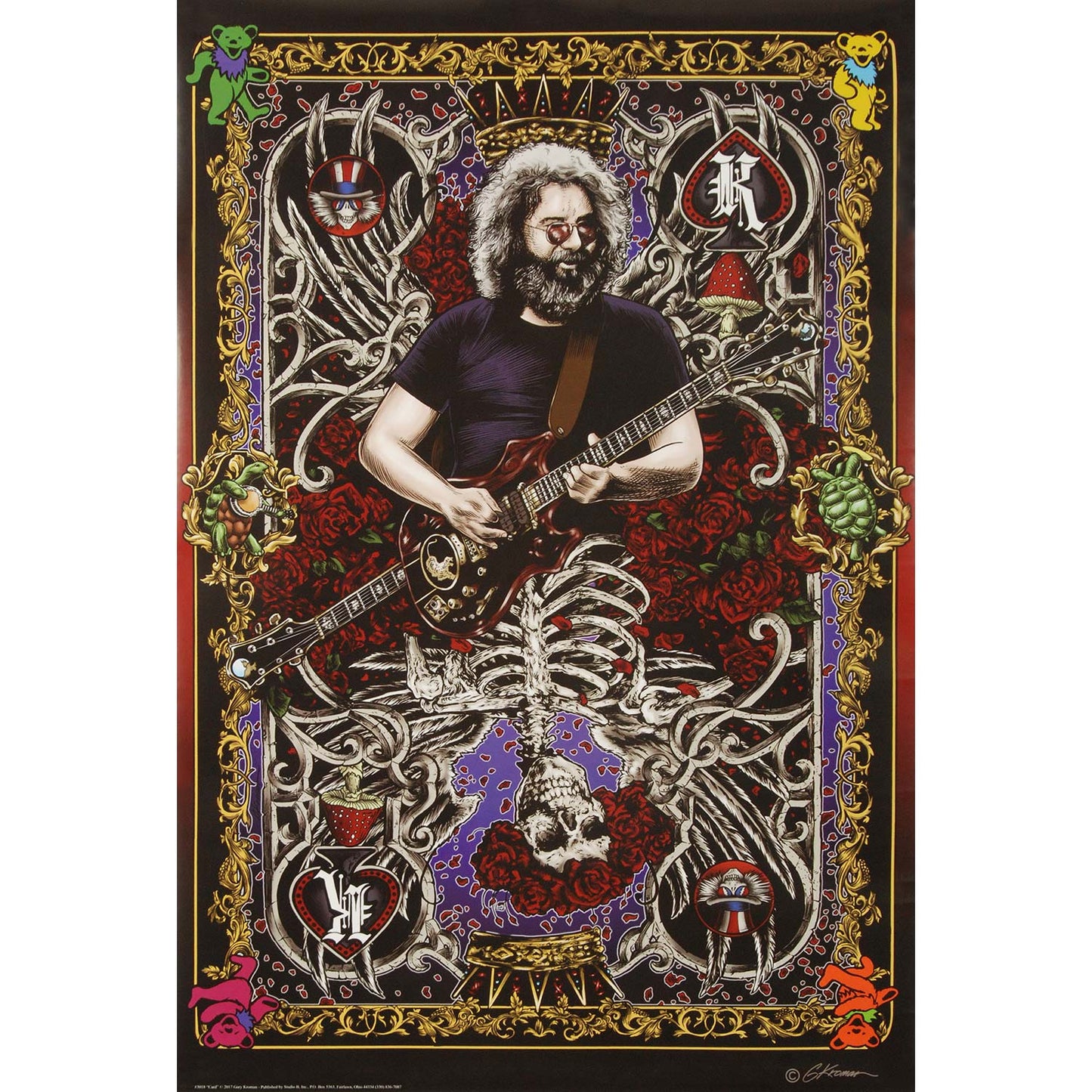 Grateful Dead Jerry Card Domestic Poster