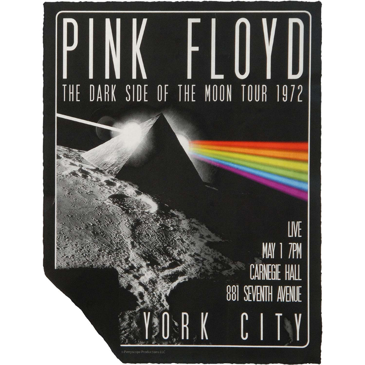 Pink Floyd Dark Side Live Fleece Blanket Front