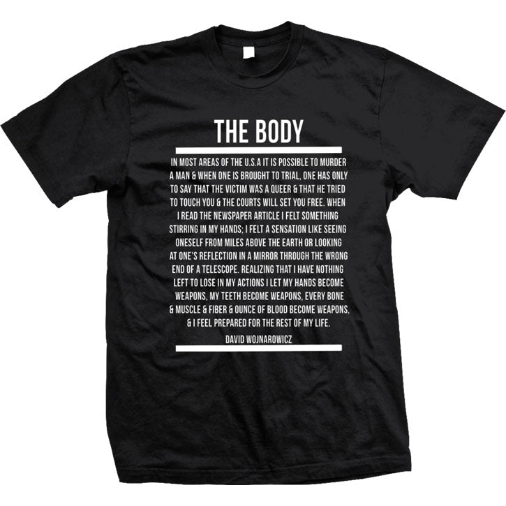 Body Wojnarowicz T-shirt