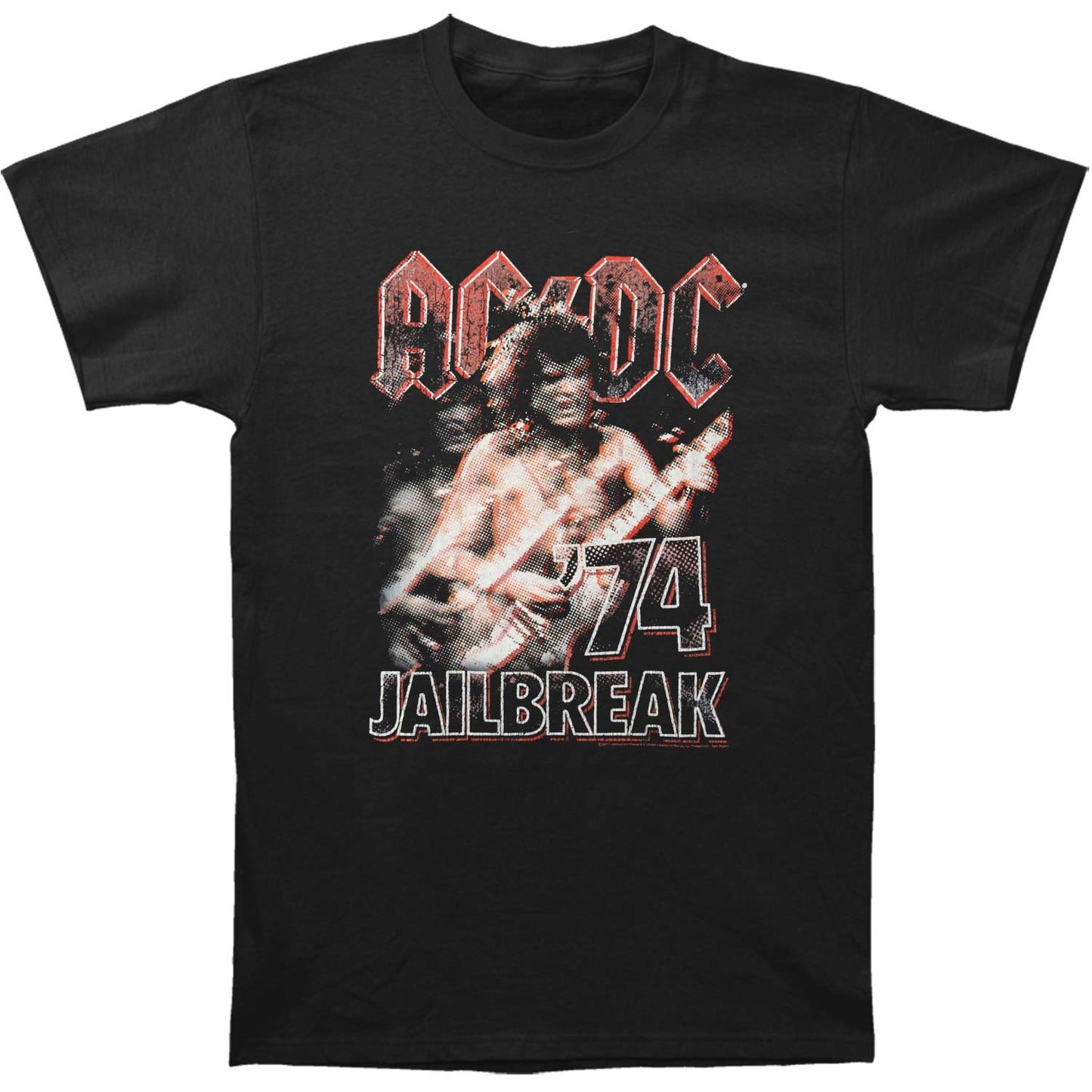 AC/DC 74 Jail Break T-shirt Front