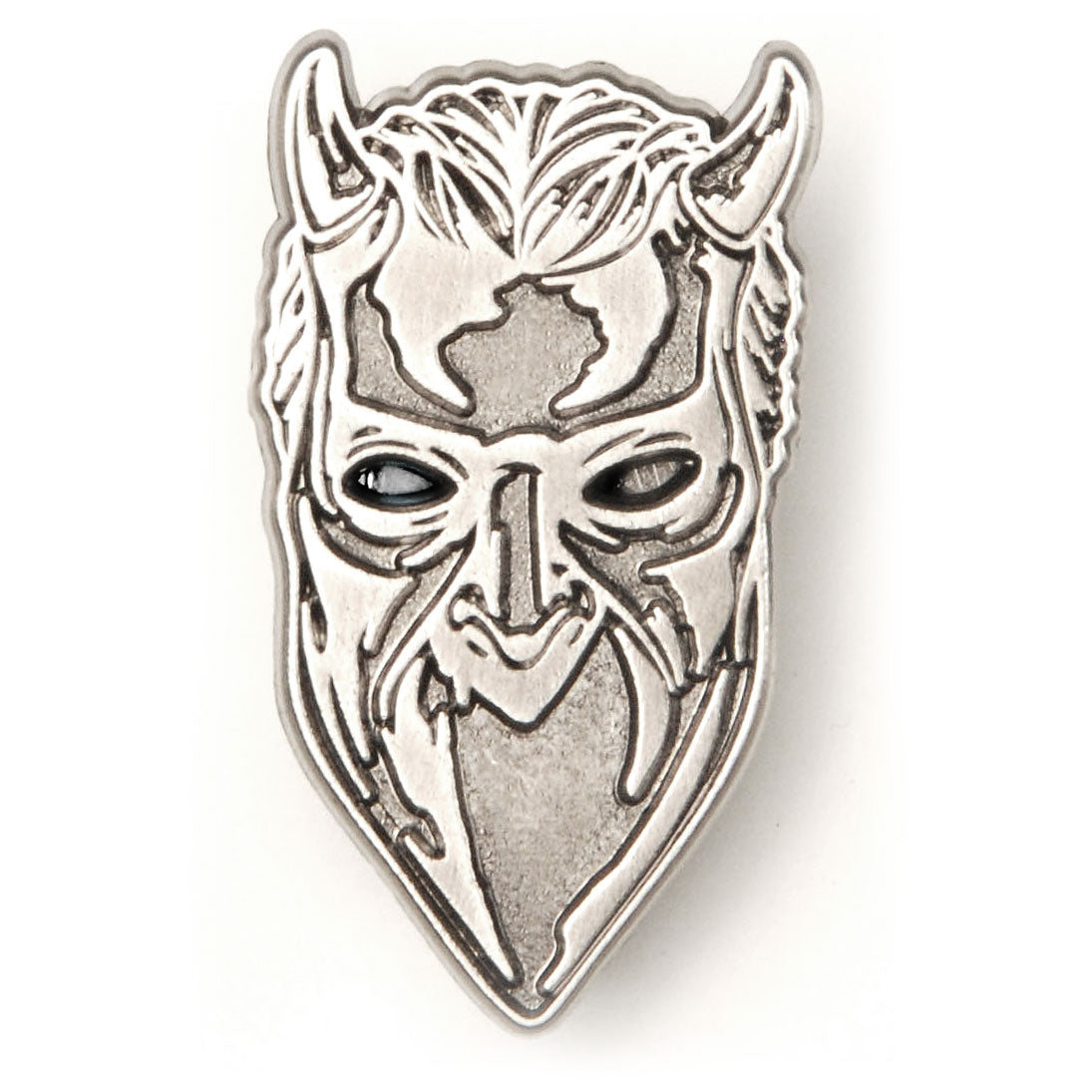 Ghost Nameless Ghoul Antique Nickel Enamel Pin Pewter Pin Badge Front