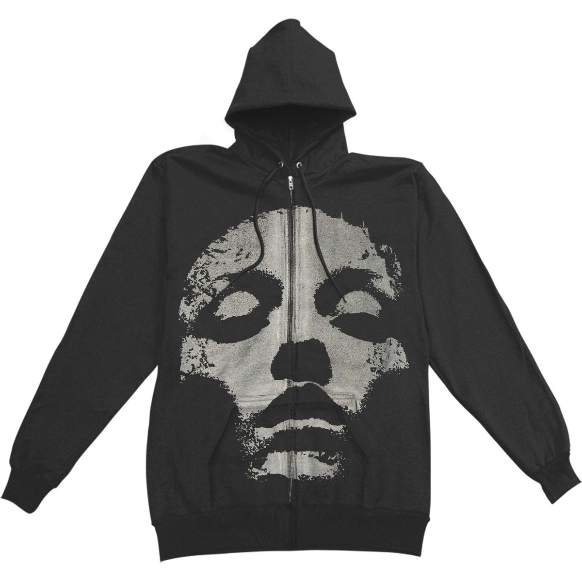 Converge Jane Doe Zip Up (Silver) Zippered Hooded Sweatshirt Front