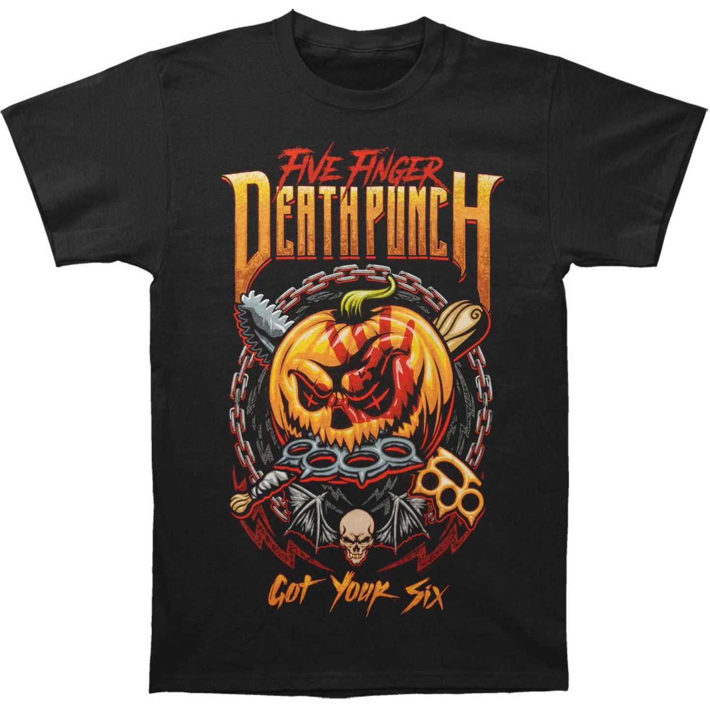 Five Finger Death Punch GY6 Halloween T-shirt Front