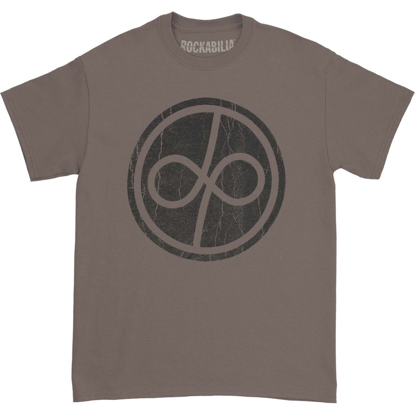 Deep Purple Infinite Distress Logo Charcoal Men's T-shirt Front