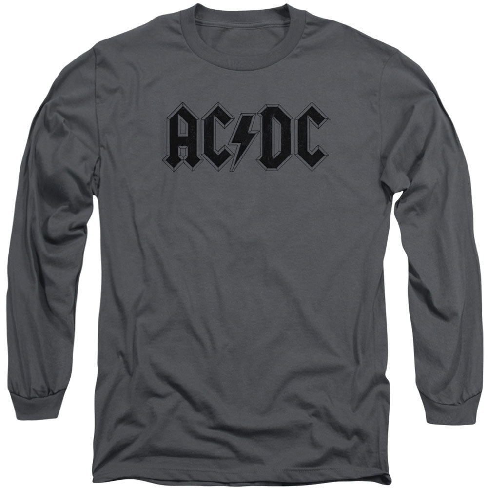 AC/DC Worn Logo Long Sleeve Front