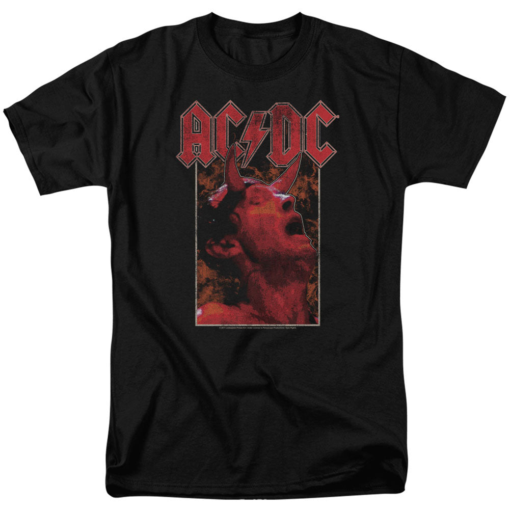 AC/DC Horns Adult T-shirt Front