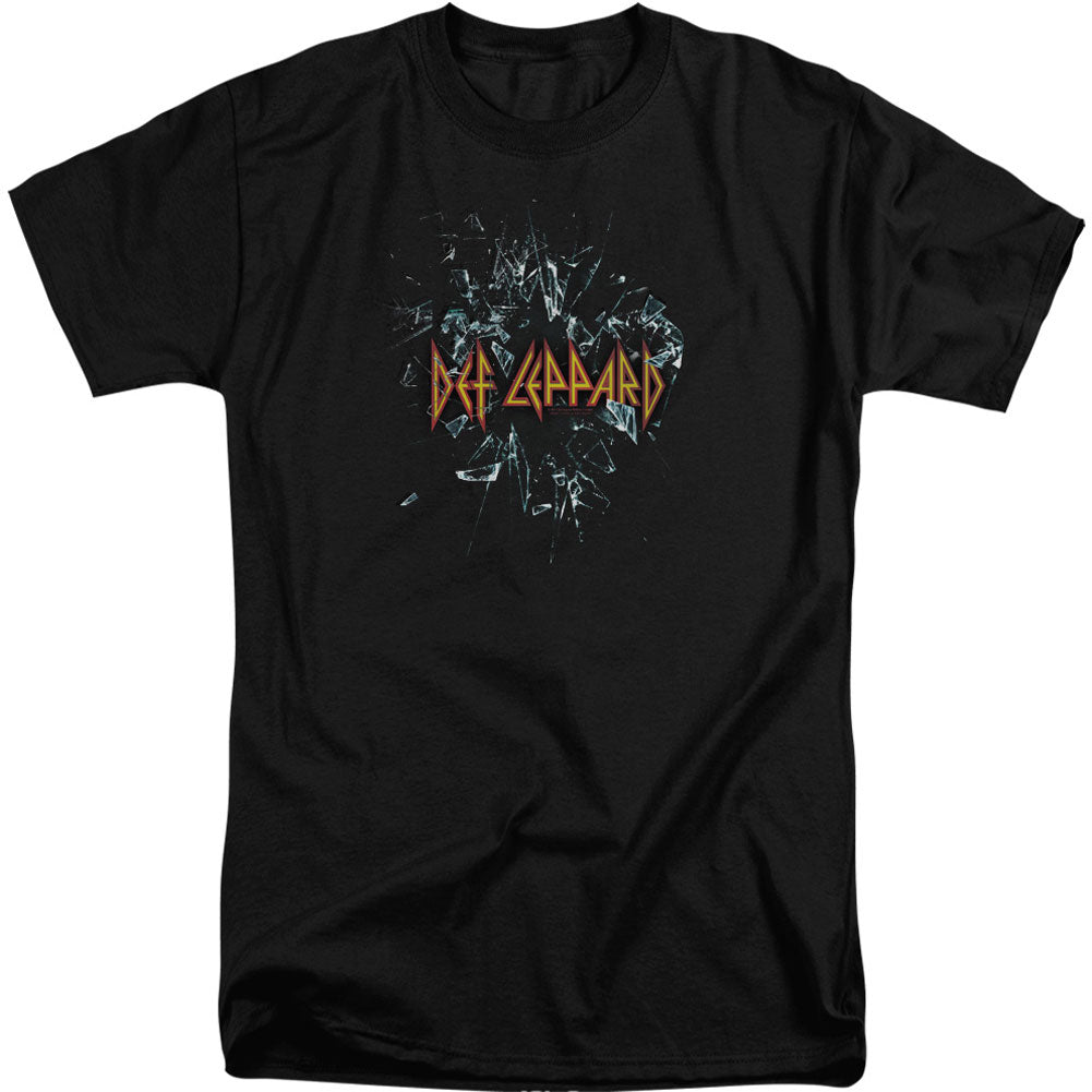 Def Leppard Broken Glass Adult Tall T-shirt Tall Front