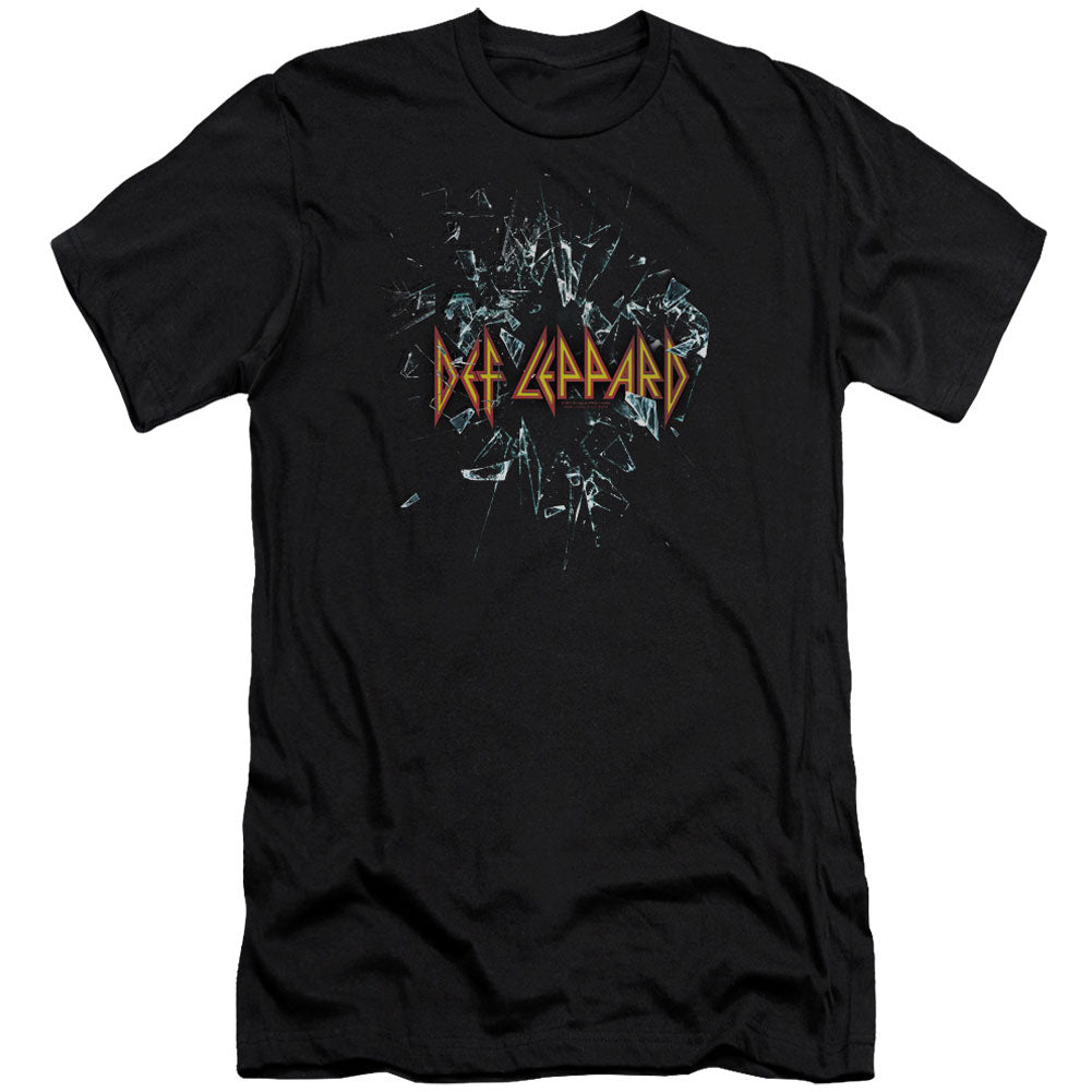 Def Leppard Broken Glass Adult Slim Fit Slim Fit T-shirt