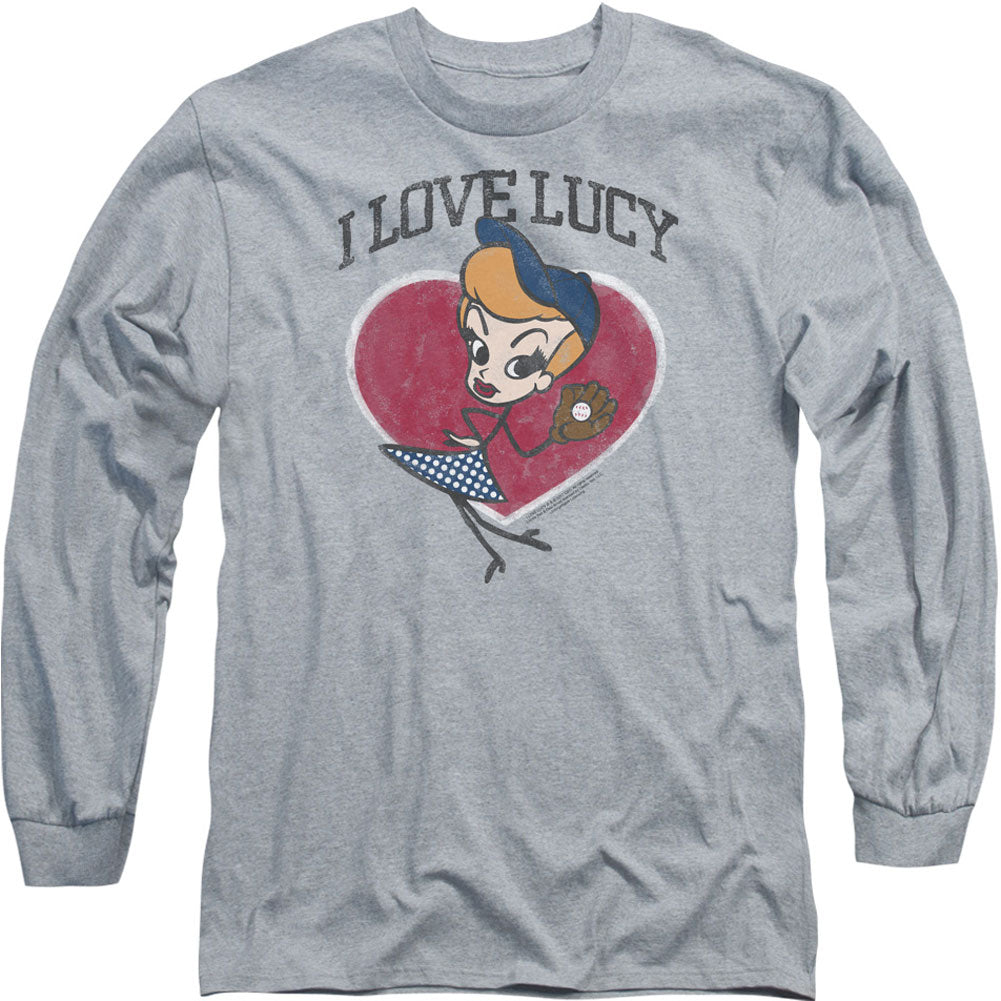I Love Lucy Baseball Diva Long Sleeve Front