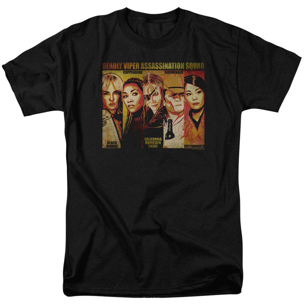 Kill Bill Deadly Viper Assassination Squad Adult T-shirt Front