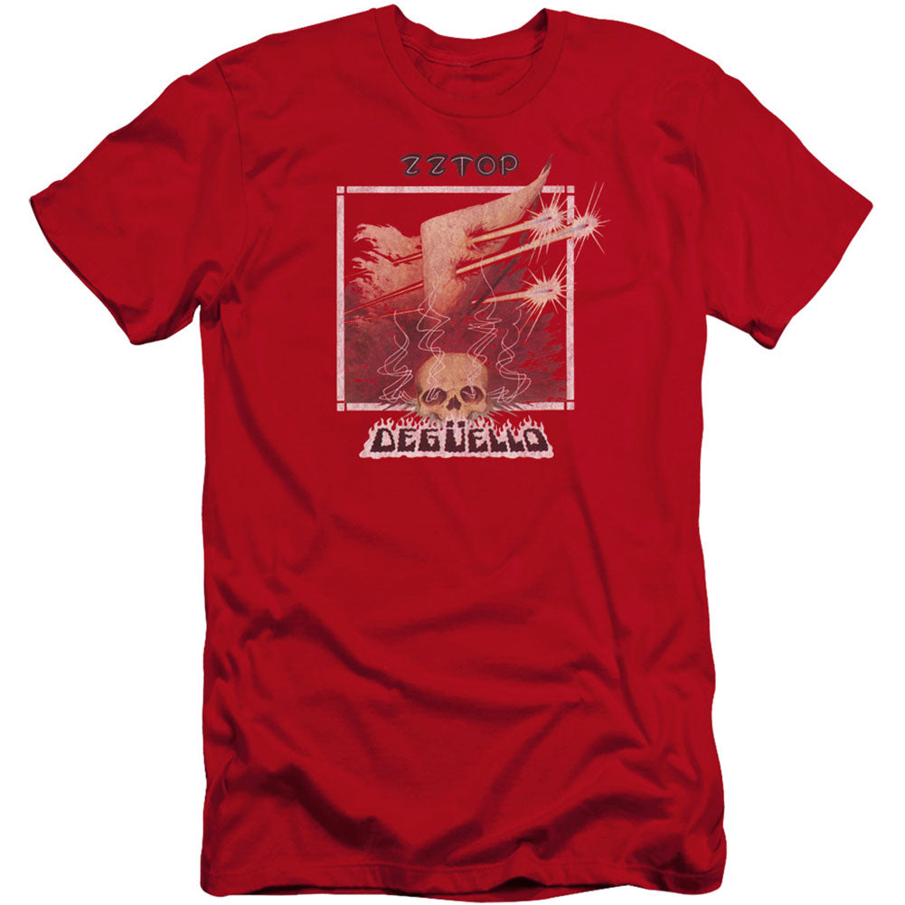 ZZ Top Deguello Cover Premium Canvas Brand Slim Fit T-shirt Front