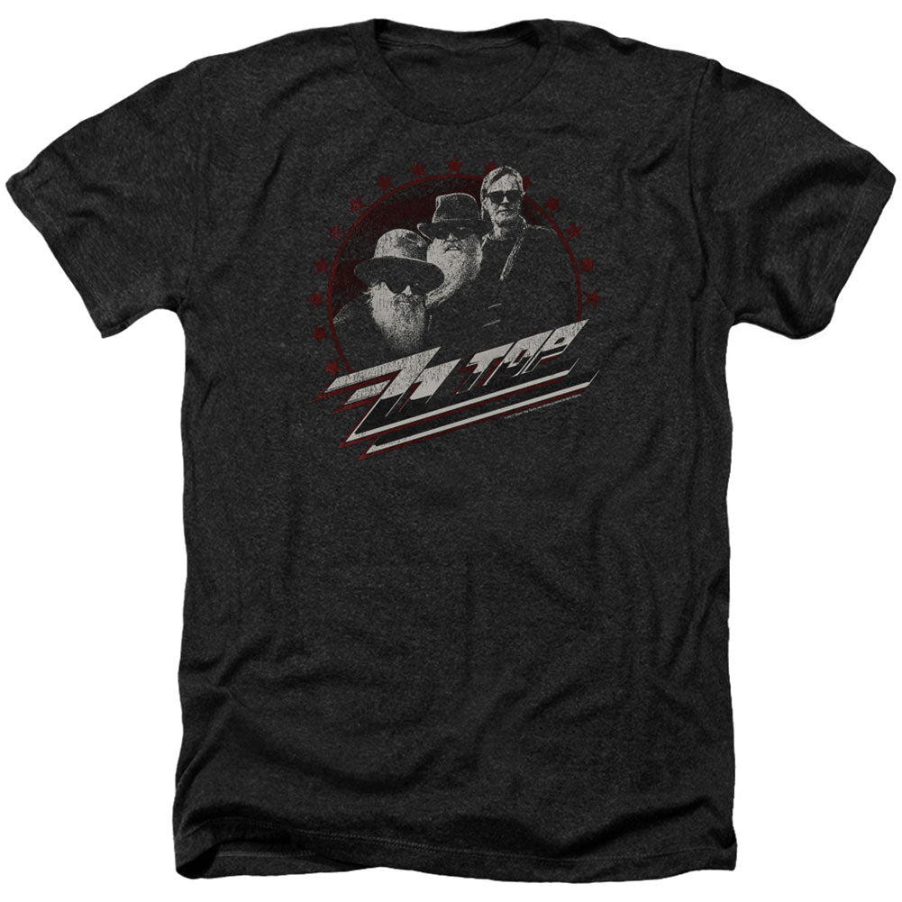 ZZ Top The Boys Adult Heather 40% Poly T-shirt
