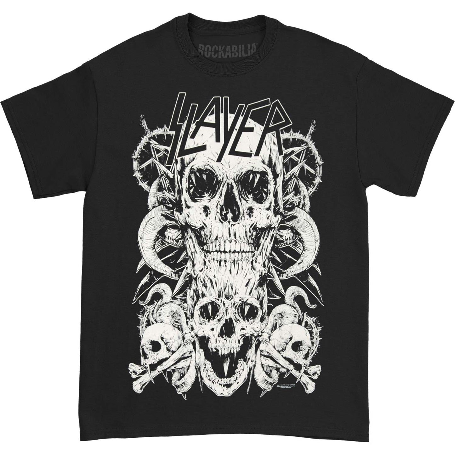 Slayer Skulls T-shirt Front