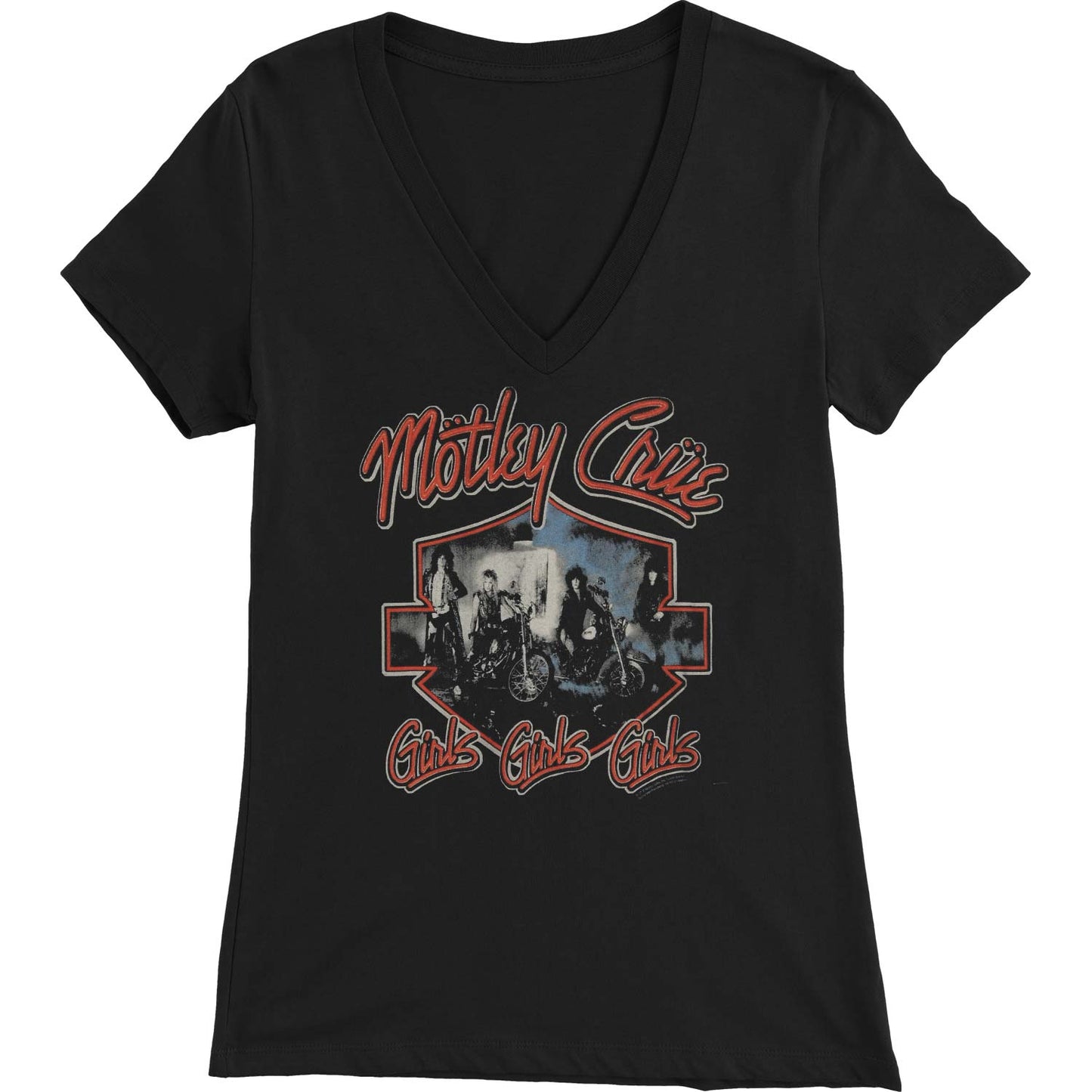 Motley Crue Girls Crest Plus Sizes Junior Top Front