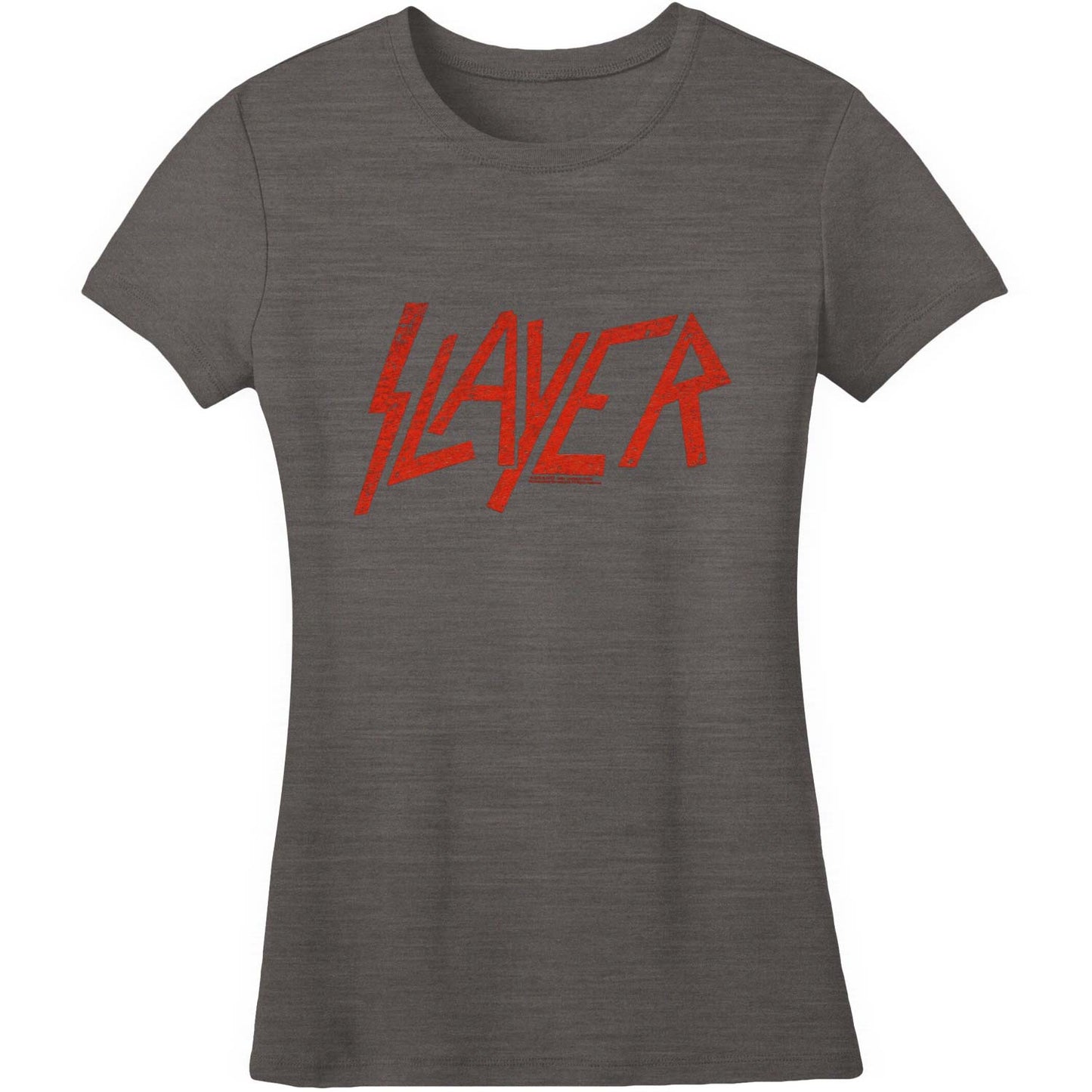 Slayer Red Logo On Super Soft Tee (Very Limited Quantity) Junior Top Front