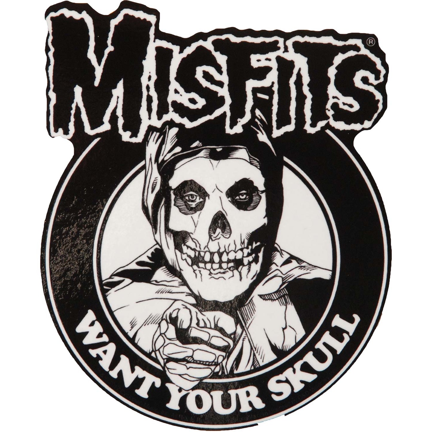 Misfits Want Your Skull Sticker Front