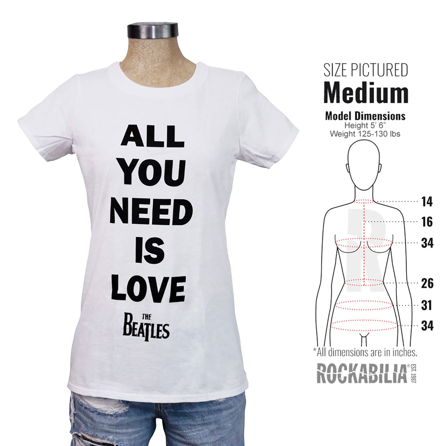 Beatles All You Need Is Love Junior Top Alt 3