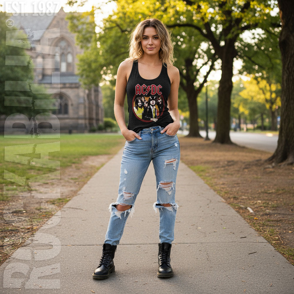 AC/DC Highway To Hell Circle Junior Top Alt 2