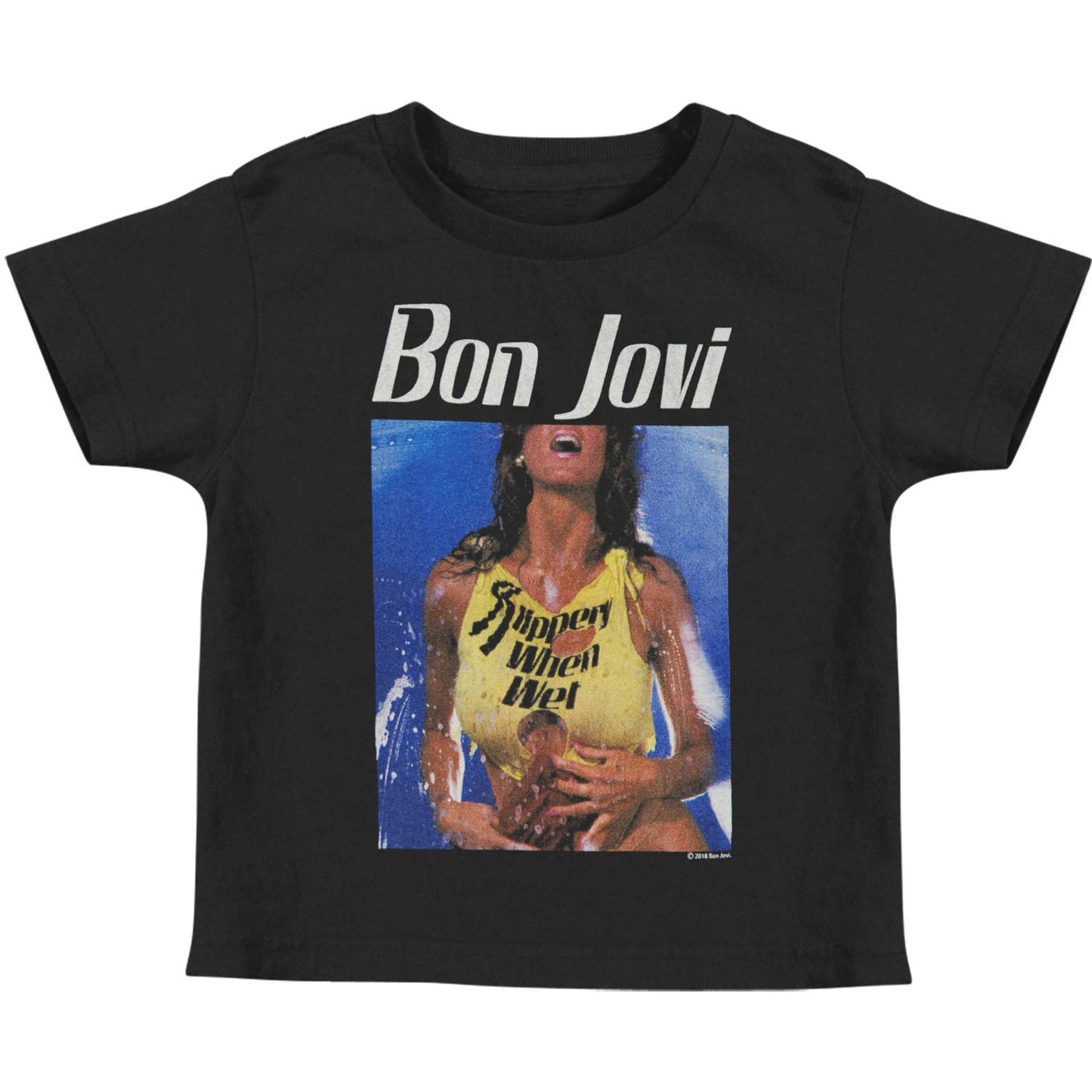 Bon Jovi Bon Slippery Childrens T-shirt Front