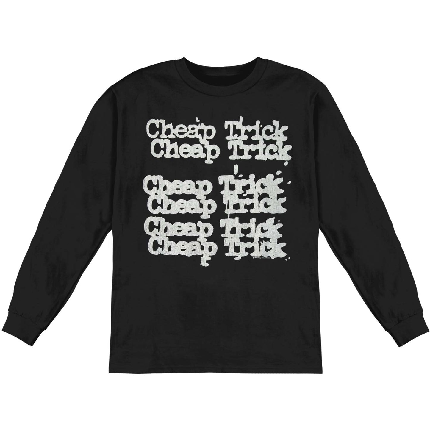 Cheap Trick Name Repeat Long Sleeve Front