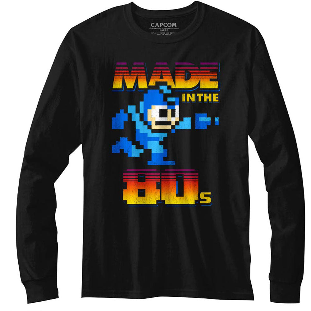 Mega Man Madeinthe80s Long Sleeve Front