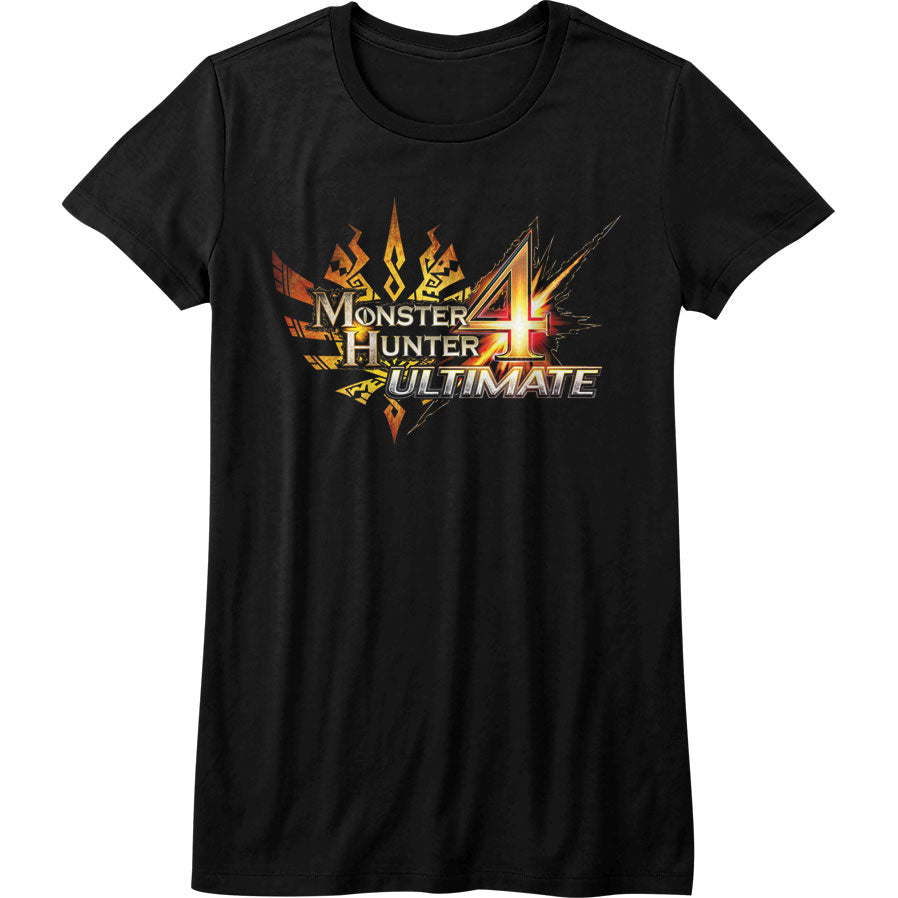 Monster Hunter Mh4u Logo Junior Top Front
