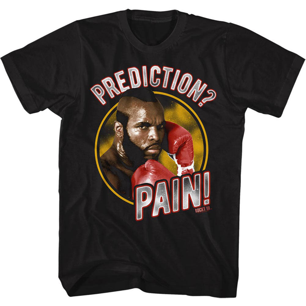 Rocky Pain Prediction T-shirt Front