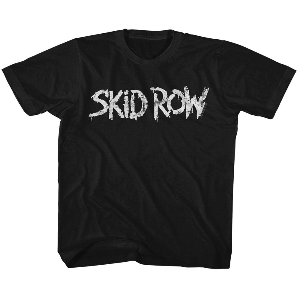 Skid Row Whitish Logo Youth T-shirt Front