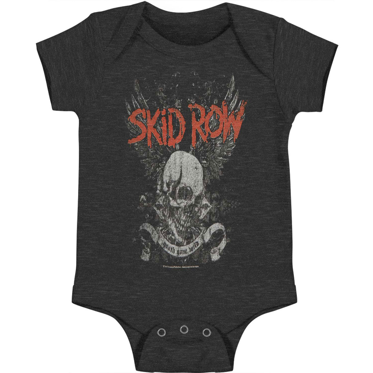 Skid Row Skull & Wings Bodysuit Front