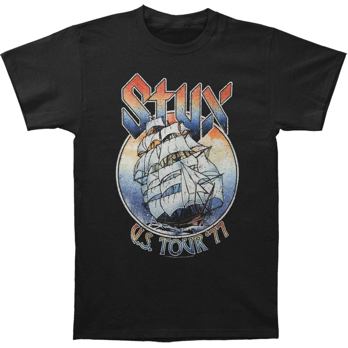 Styx 77tour T-shirt Front