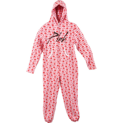 Pink Pink Blow Me One Last Kiss Super Comfy Adult Onesie Sleepwear