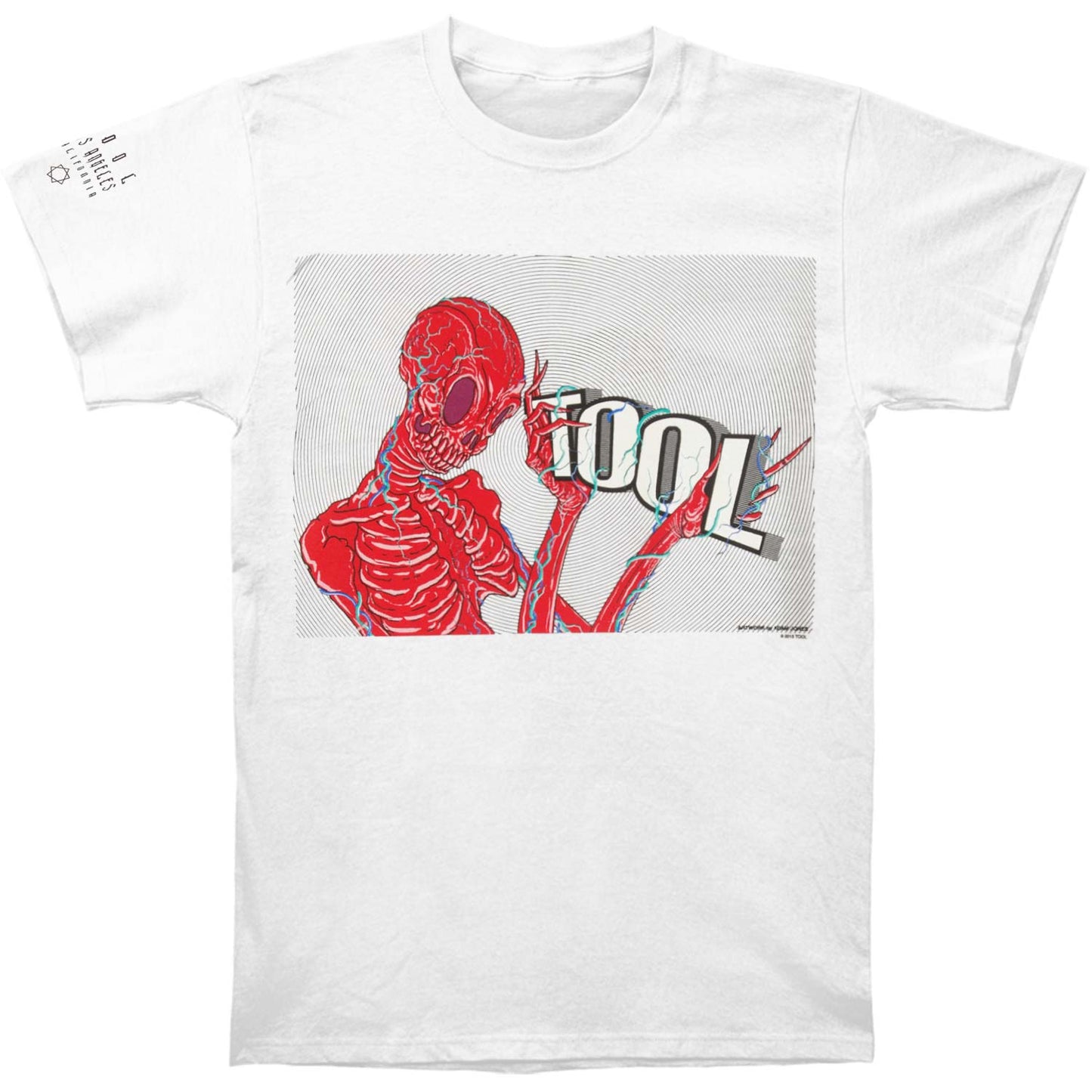Tool Skeleton Holding Logo Slim Fit T-shirt Front