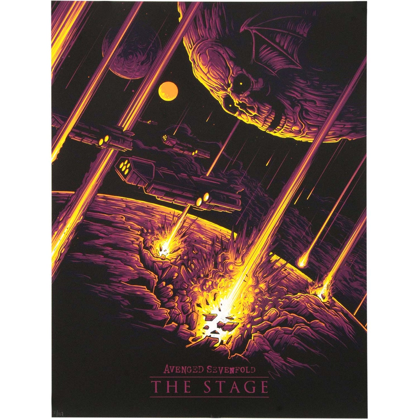 Avenged Sevenfold The Stage by Dan Mumford REG version Limited Screenprint Front