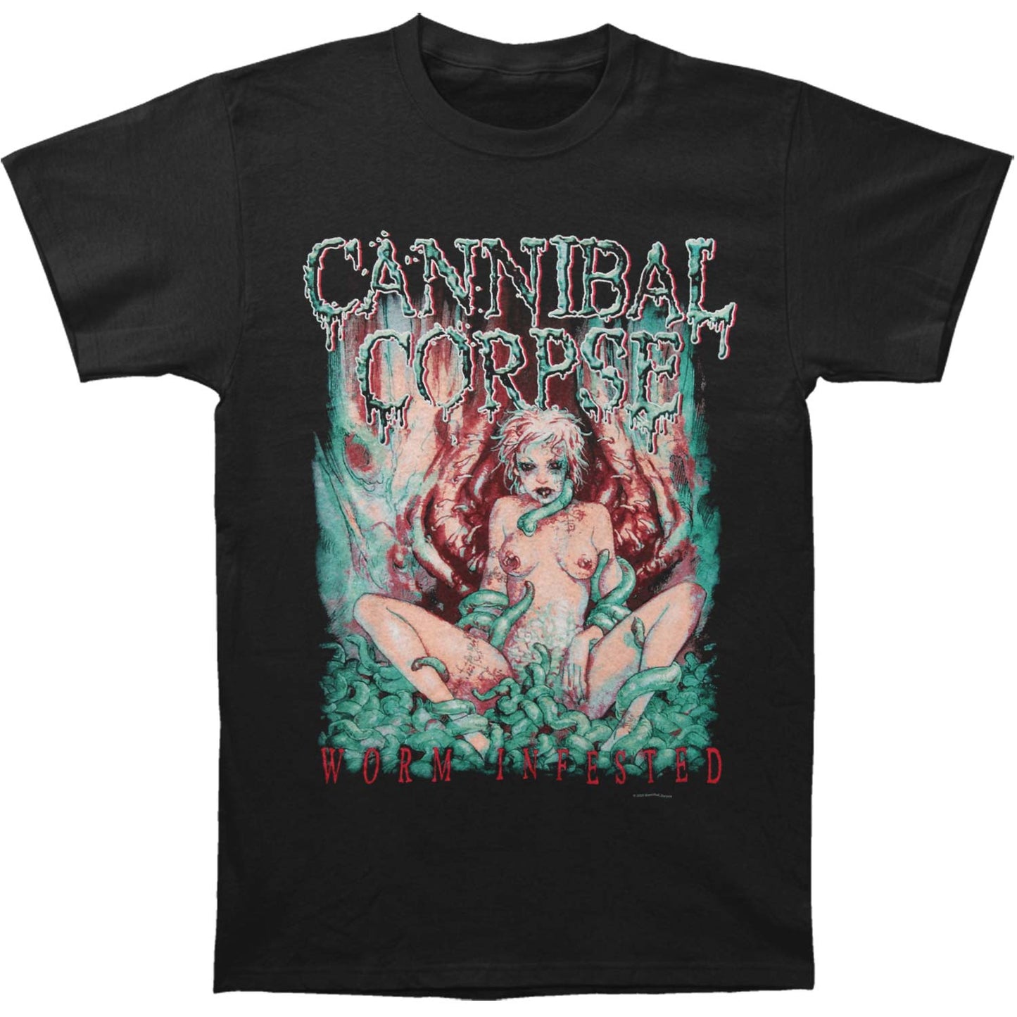 Cannibal Corpse Worm Infested T-shirt Front