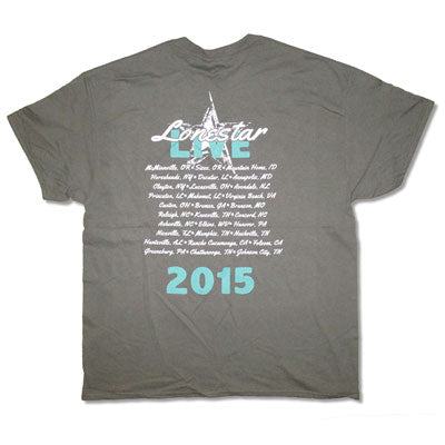 Lonestar Wall Picture 2015 Tour T-shirt Back
