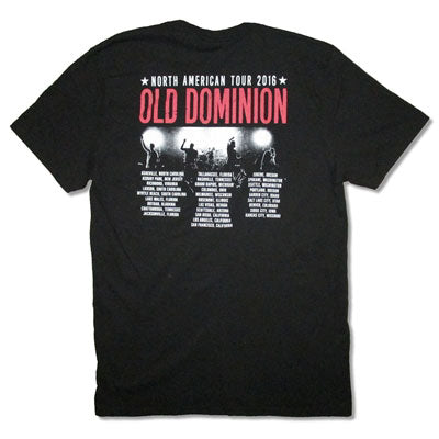 Old Dominion Live 2016 Tour (Ashville - Kansas City) T-shirt