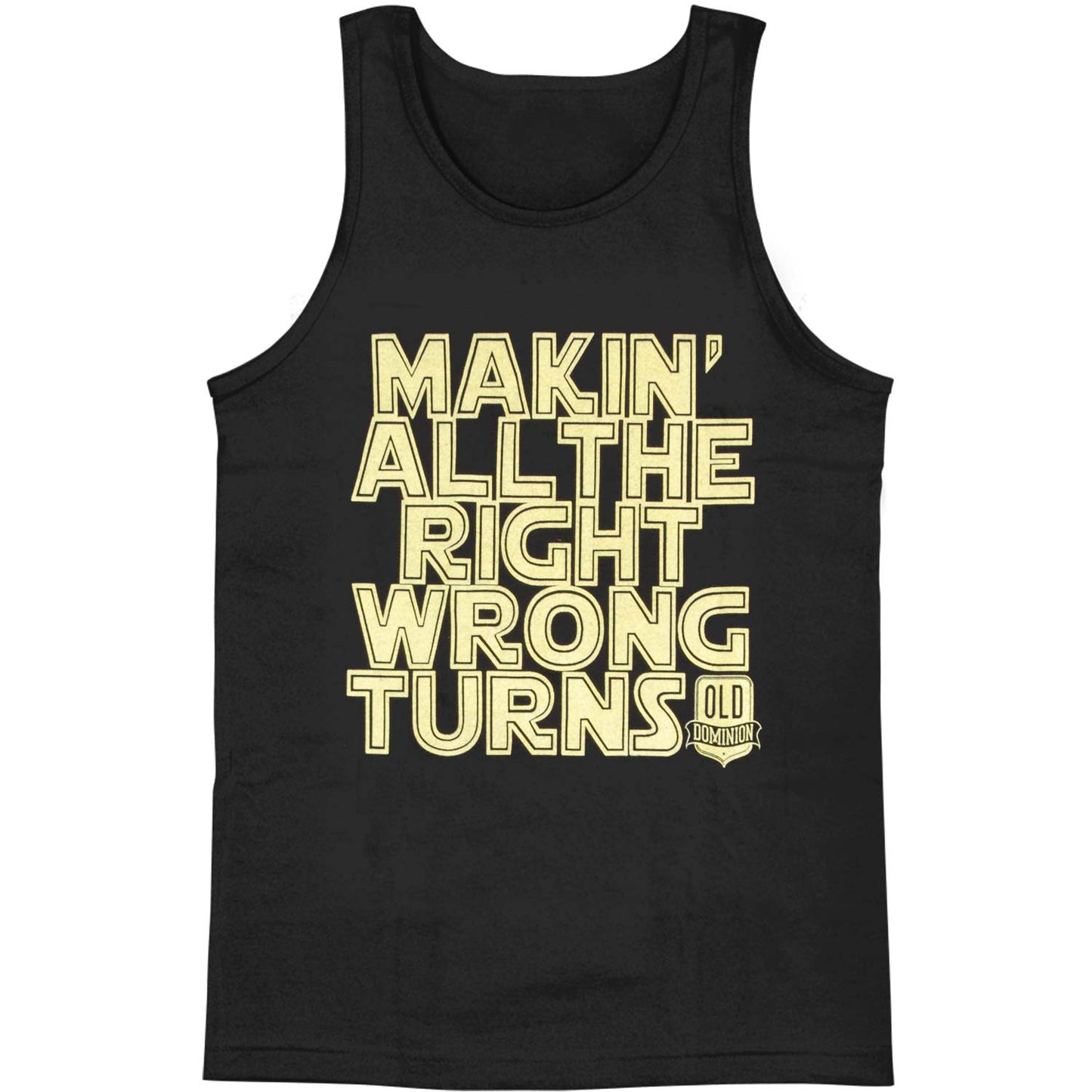 Old Dominion Wrong Turns Mens Tank Front
