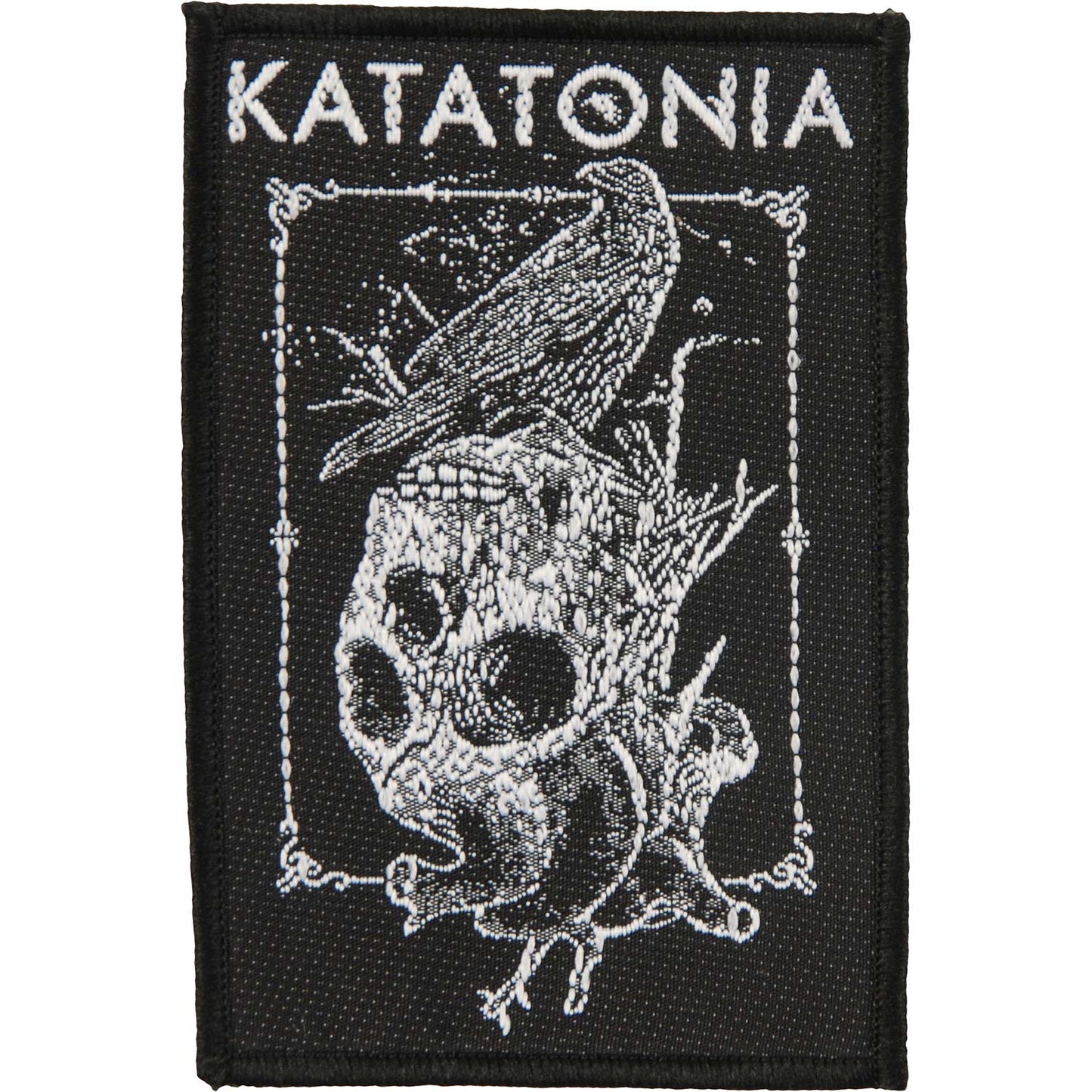 Crow Skull Woven Patch
