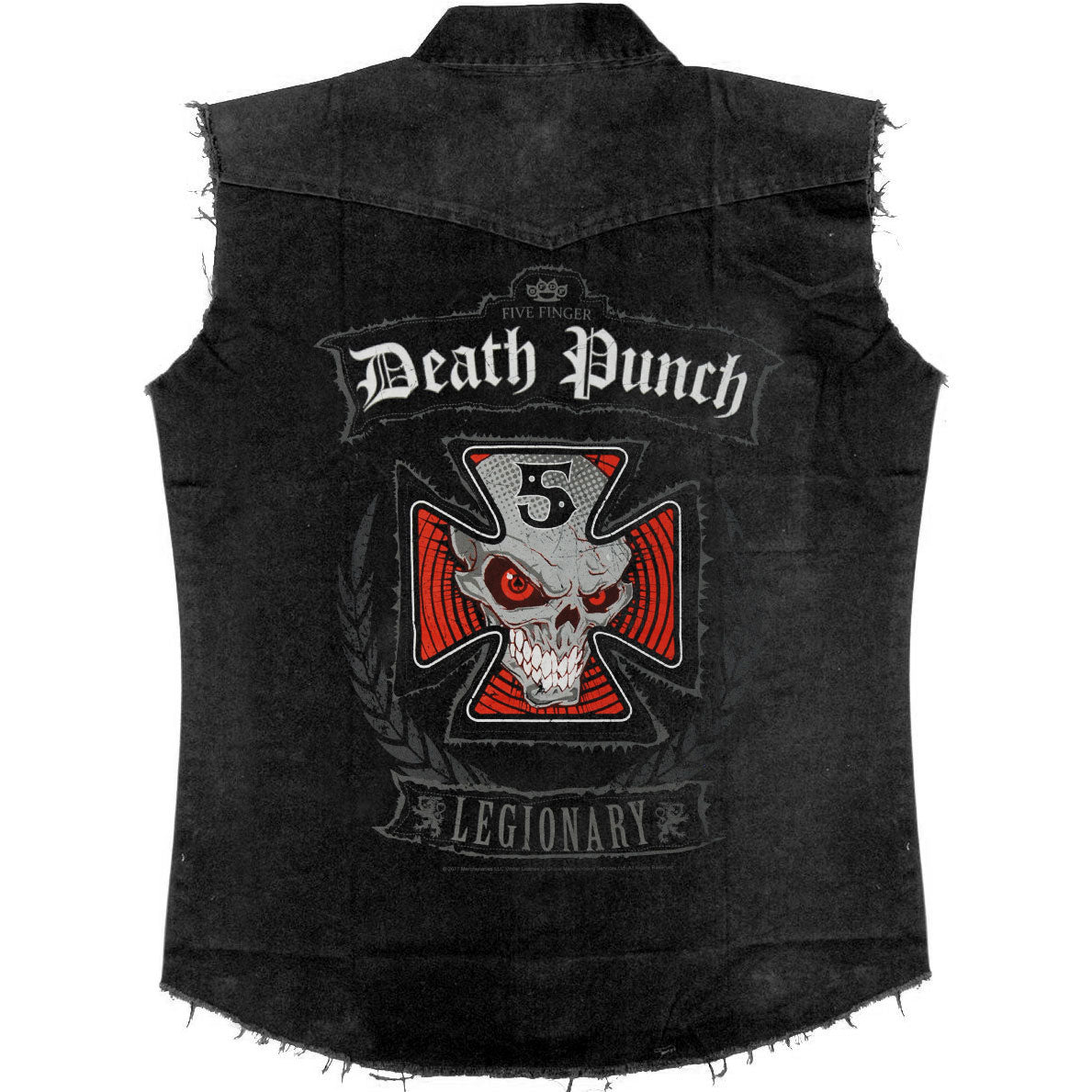 Five Finger Death Punch Legionary Work Shirt Back