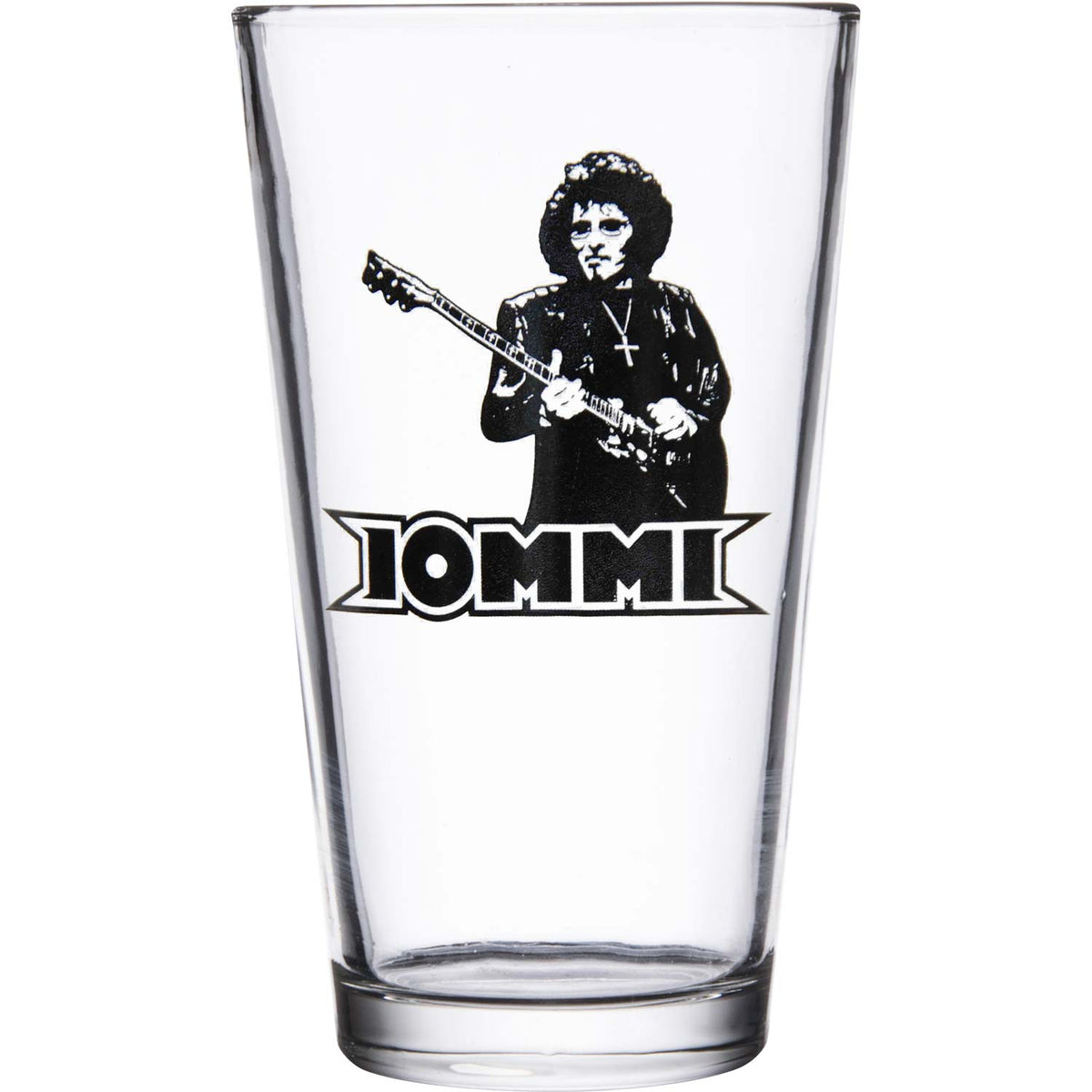 Tony Iommi Logo Silhouette Pint Glass Front