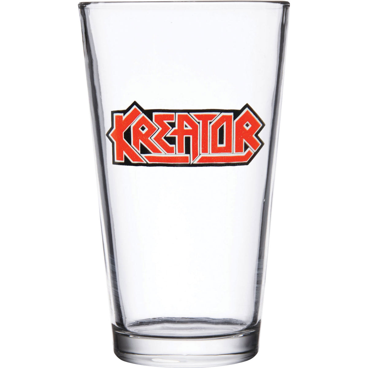 Kreator Logo Pint Glass Front