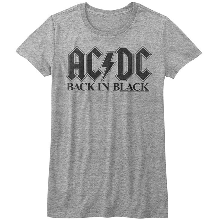 AC/DC Bib In Black Junior Top Front