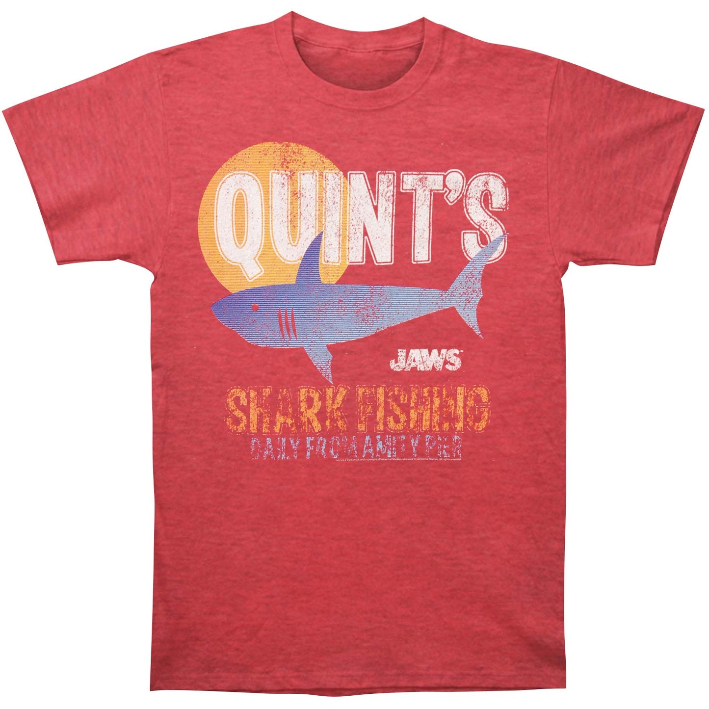 Jaws Quint Fish T-shirt Front