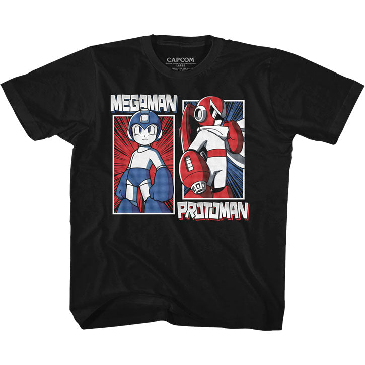 Mega Man Rock & Blues Kids Childrens T-shirt Front