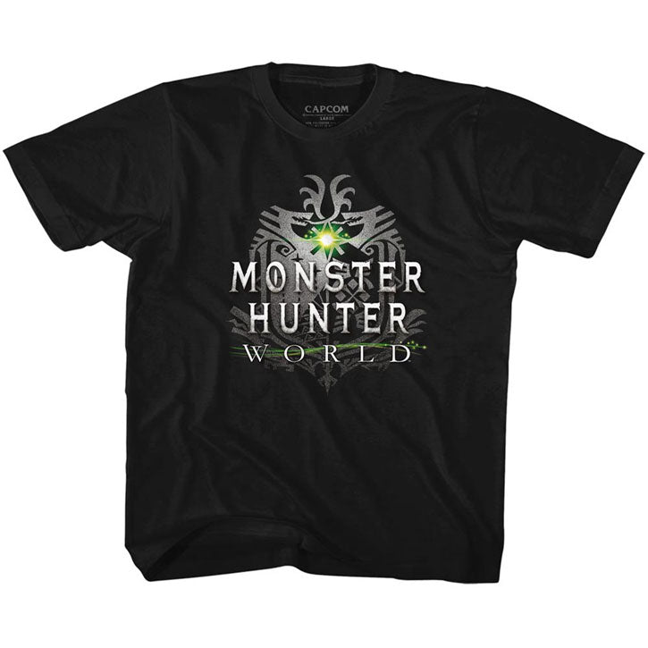 Monster Hunter Mhw Logo Kids Childrens T-shirt Front