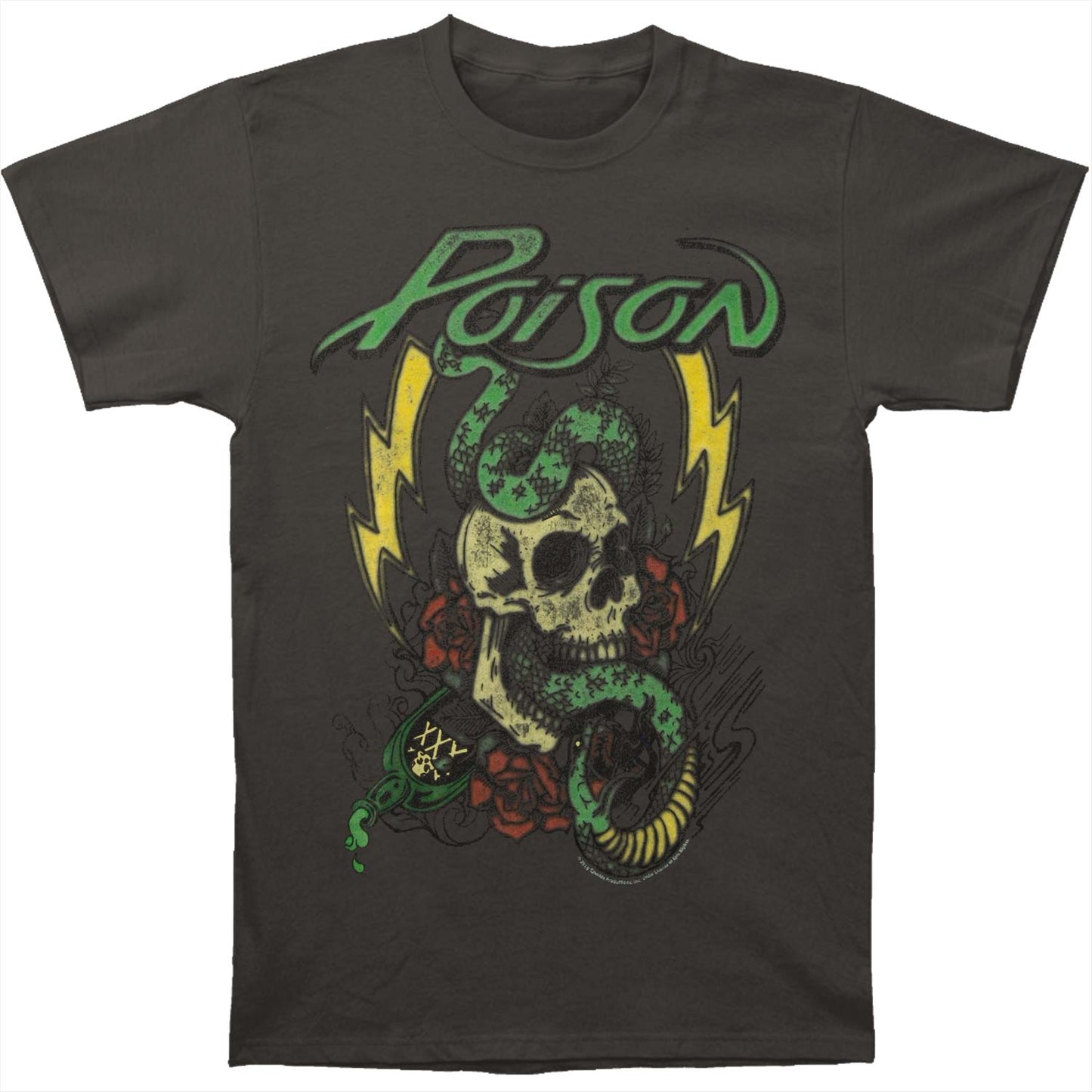 Poison Colored Tattoo T-shirt Front